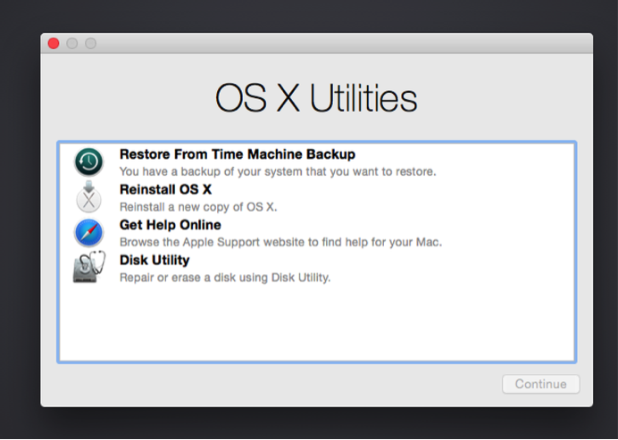 using Time Machine on a Mac