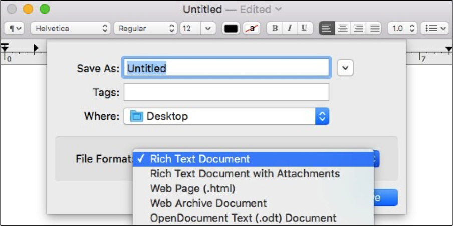 pdf to rtf on mac