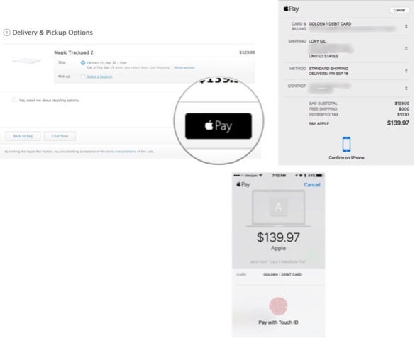 Apple Pay on a Mac