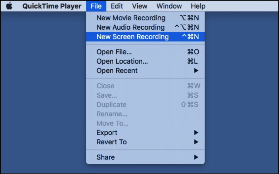 Mac screen video capture