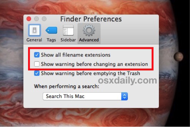 batch change Mac file extension